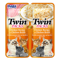 Inaba Twin Packs Chicken Recipe in Chicken Broth Cat Food 6 x 80g