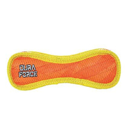DuraForce Jr Bone Tiger Dog Squeaker Toy Orange/Yellow 21cm