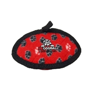 Tuffy Jr Odd Ball Interactive Play Durable Pet Dog Toy Red Paws