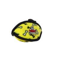 Tuffy Jr Odd Ball Interactive Play Durable Pet Dog Toy Yellow Bones