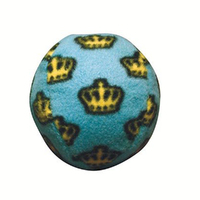 Tuffy Mighty Toy Ball Plush Dog Squeaker Toy Medium Blue