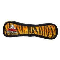 Tuffy Mega Bone Interactive Play Pet Dog Squeaker Toy Tiger Print