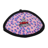 Tuffy Ultimate Odd Ball Interactive Play Pet Dog Toy Pink Leopard