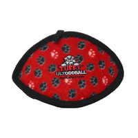 Tuffy Ultimate Odd Ball Interactive Play Pet Dog Toy Red Paws