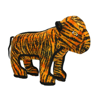 Tuffy Zoo Animal Series Tiger Interactive Play Dog Squeaker Toy Regular