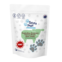 Freezy Paws Freeze Dried Lamb Heart Dog & Cat Raw Treats 100g