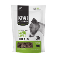 Kiwi Kitchens Raw Freeze Dried Grass Fed Lamb Liver Pet Dog Treats 250g