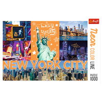 Neon Colour Line New York City Jigsaw Puzzles 1000 Pieces (TRE10579)