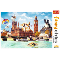 Funny Cities Dogs in London Jigsaw Puzzles 1000 Pieces (TRE10596)