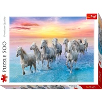 GALLOPING WHITE HORSES 500pcs (TRE37289)