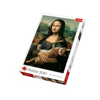 Mona Lisa With Kitty! 500pc (TRE37294)