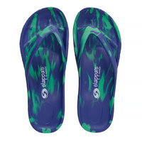 Slappas Arch Support Durable Comfy Thongs Blue Green Size 36 (TS-BG36)