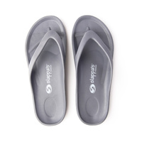 Slappas Arch Support Durable Comfy Thongs Silver Grey Size 36 (TS-GY36)
