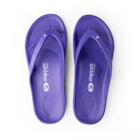 Slappas Arch Support Durable Comfy Thongs Purple with Crystal Size 38 (TS-PUC38)