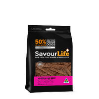 Savour Life Premium Dog Treat Strips Beef 165g