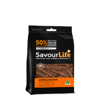 Savour Life Premium Dog Treat Strips Duck 150g