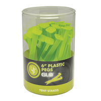 UST Glo Tent Plastic Pegs 6 Inch 36 Pack (U-02104-15SD)