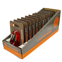 UST Carabiner Twin Pack 6cm Assorted x 12 (U-02112-PDQ12)