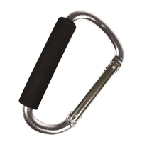 UST Spring-Loaded Closure Carabiner Clip 14cm Silver (U-02114-02)