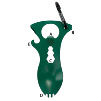 UST Spork Stainless Steel Multi Tool Green (U-02199)