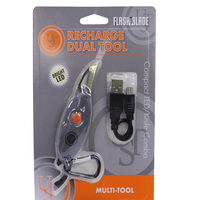 UST FlashBlade Rechargeable Stainless Steel Dual Tool (U-02946)