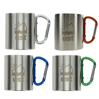 UST Double Wall Steel Mug with Carabiner Assorted (U-1142748)