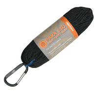 UST Paracord 550 Utility Cord 100ft Black for Camping & Backpacking (U-1146777)