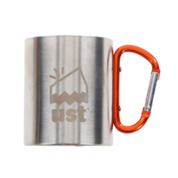 UST Klipp Biner Stainless Steel Mug 1.0 Orange Carabiner Handle (U-1146781)