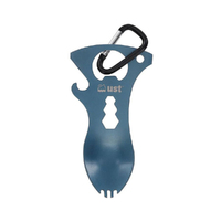 UST Spork Stainless Steel Multi Tool with Carabiner Blue (U-1146852)