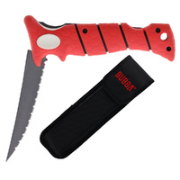 Bubba Stiff Serrated Stainless Steel Folding Fillet Knife 5" (U-1199932)