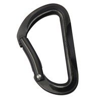 UST Black Aluminium Spring-Loaded Carabiner Clip (U-12073)
