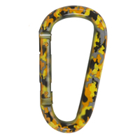 UST Snappy Spring-Loaded Carabiner Clip Yellow Camo (U-12083)