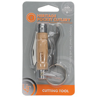 UST Heritage Wooden Handle Pocket Cutlery 51mm (U-12118)