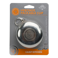 UST Heritage Collapsible Stainless Steel Packable Cup (U-12151)
