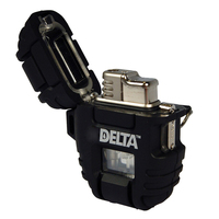 UST Delta Stormproof Outdoor Lighter Black (U-390-0001)
