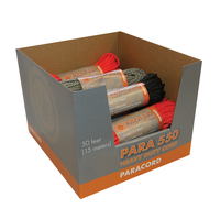UST Paracord 550 Heavy Duty Utility Cord 50ft Assorted 12 Pack (U-5C50-A12)