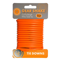 UST Gear Snake Cut-To-Length Wire Twist Tie 16.5ft Orange (U-90887-08)
