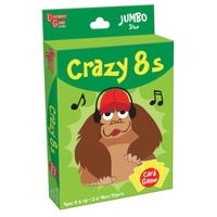 University Games Crazy 8s Card Game Jumbo Size 2+ Players Ages 4+
