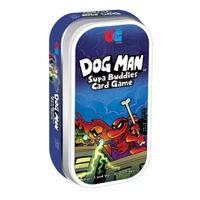 University Games Dog Man: Supa Buddies Card Game Tin 2-4 Players