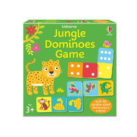 Usborne Jungle Dominoes Game with Double-Sided Dominoes & Book (USB704883)