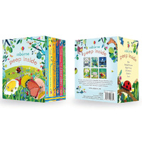 Usborne Peep Inside Lift-the-Flap Childrens Book Set 6 Pack (USB927314)