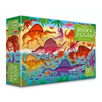 Dinosaurs Book & Jigsaw 100 Pieces (USB940177)