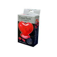 3D RED HEART CRYSTAL PUZZLE (VEN900122)