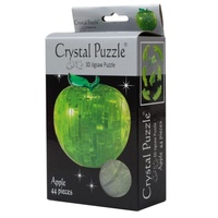 Crystal Puzzle Apple 3D Jigsaw Puzzle Green 44 Pieces