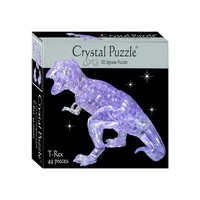 3D CLEAR T-REX CRYSTAL PUZZLE (VEN901341)