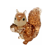 3D Squirrel Miniature Model Crystal Jigsaw Puzzle 55 Pieces (VEN901730)