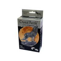 3D BLACK WOLF CRYSTAL PUZZLE (VEN902553)