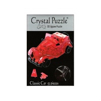 3D RED CLASSIC CAR CRYSTAL PUZ (VEN903314)