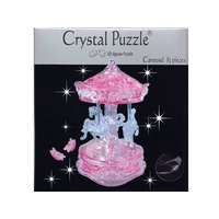 3d Pink Carousel Crystal Puzzl (VEN912095)