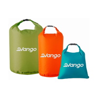 Vango Dry Bag Set of 3 - Ultralight 30D Nylon Fabric - Waterproof PU-Coated Material